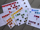 Color charts from our continuing projects.